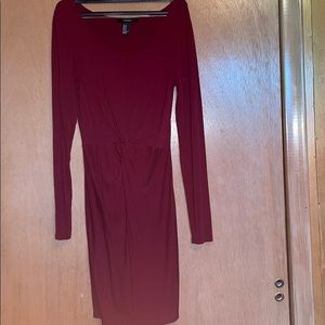 Long sleeve midi dress